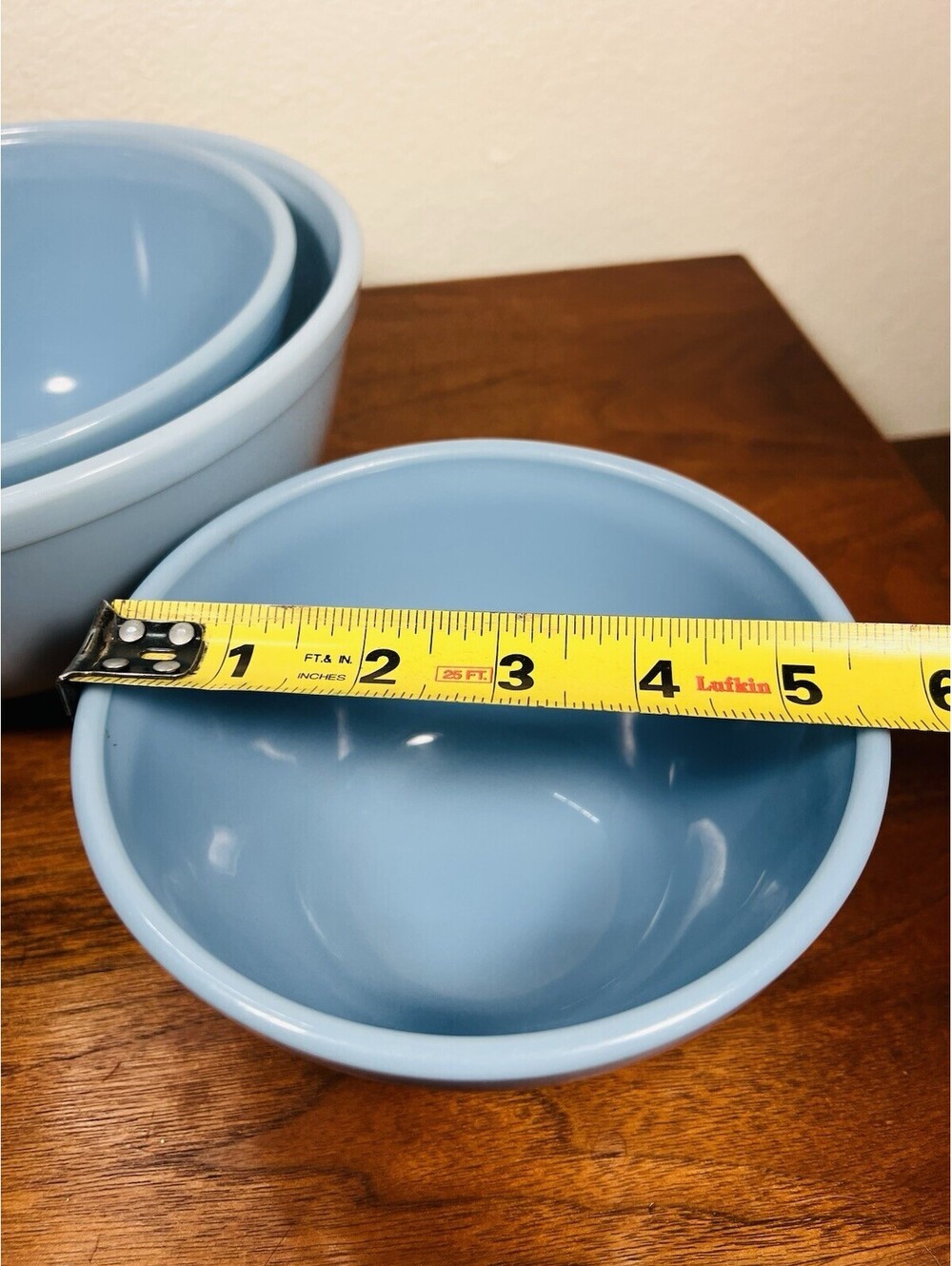Vintage Pyrex Delphite Bluebelle Nesting Bowls 401 403 HTF - Picture 10 of 15